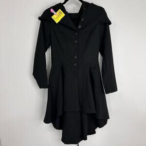 XIN YI JACKET Goth Black Size Small